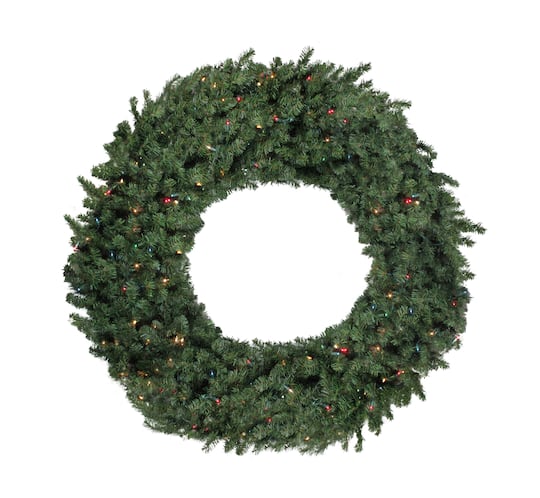 5Ft Pre-Lit Commercial Canadian Pine Artificial Christmas Wreath By Northlight in Green | 5 ft | Michaels®